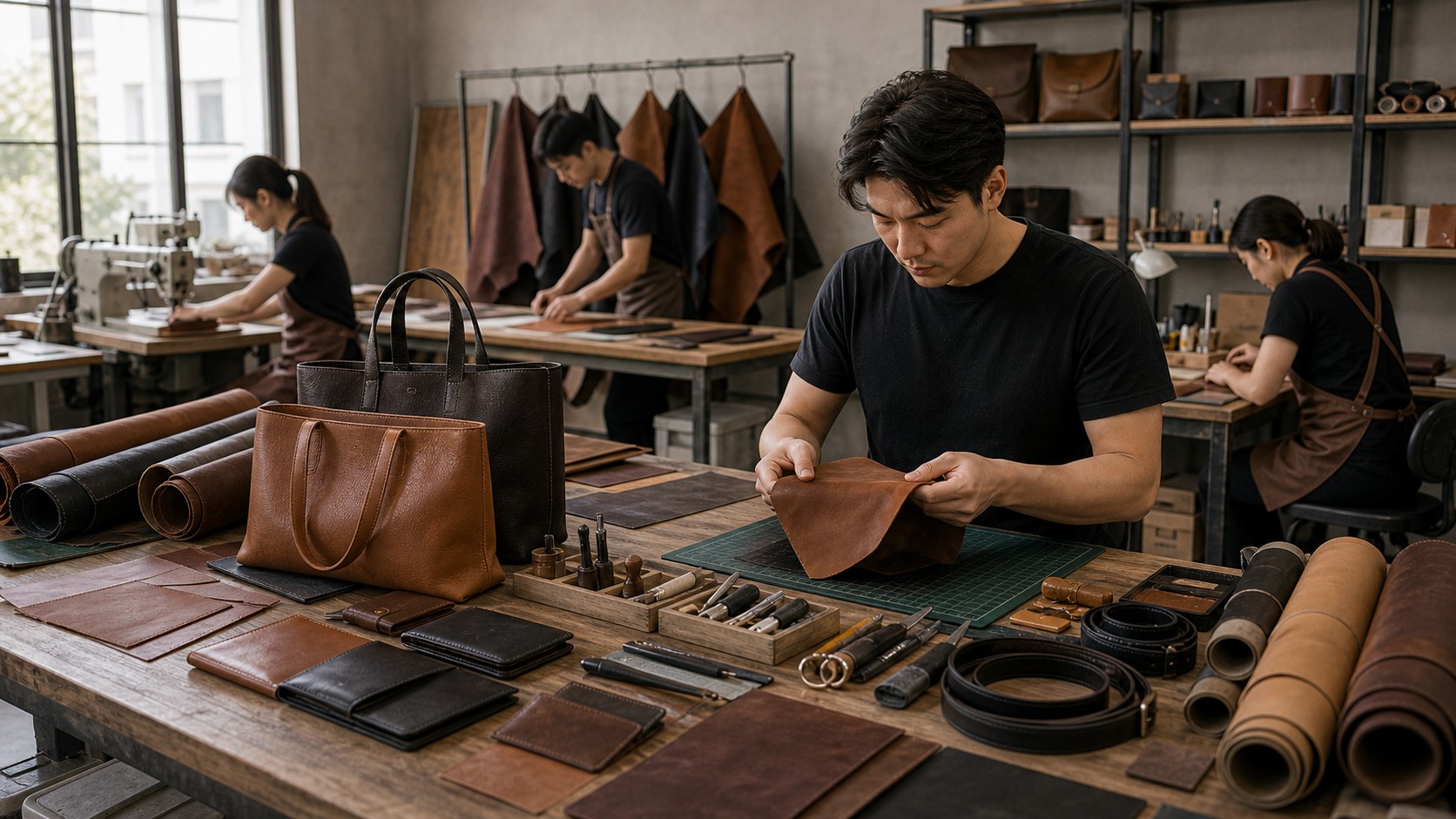 Suhu Custom leather workshop overview
