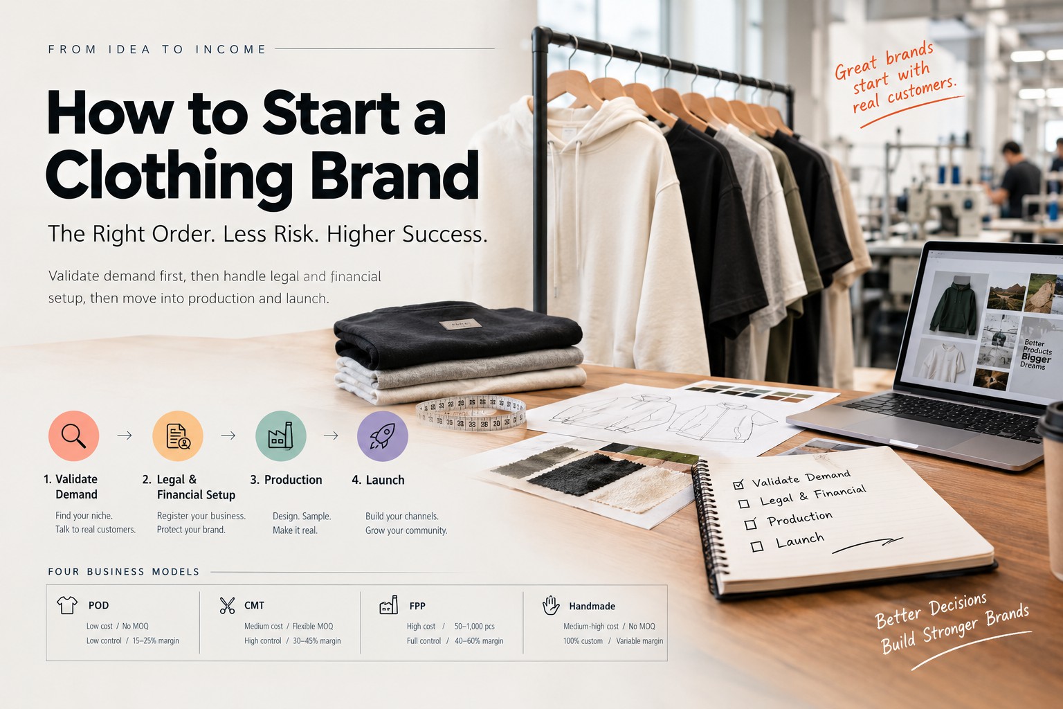 How to Start a Clothing Brand: A Step-by-Step Guide